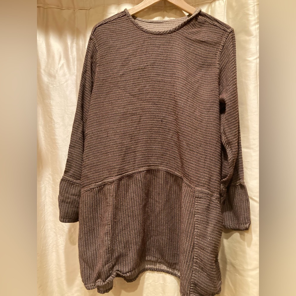 Vintage Angelhart Designs FLAX Large Reversible Top Brown/black/weave, Rayon